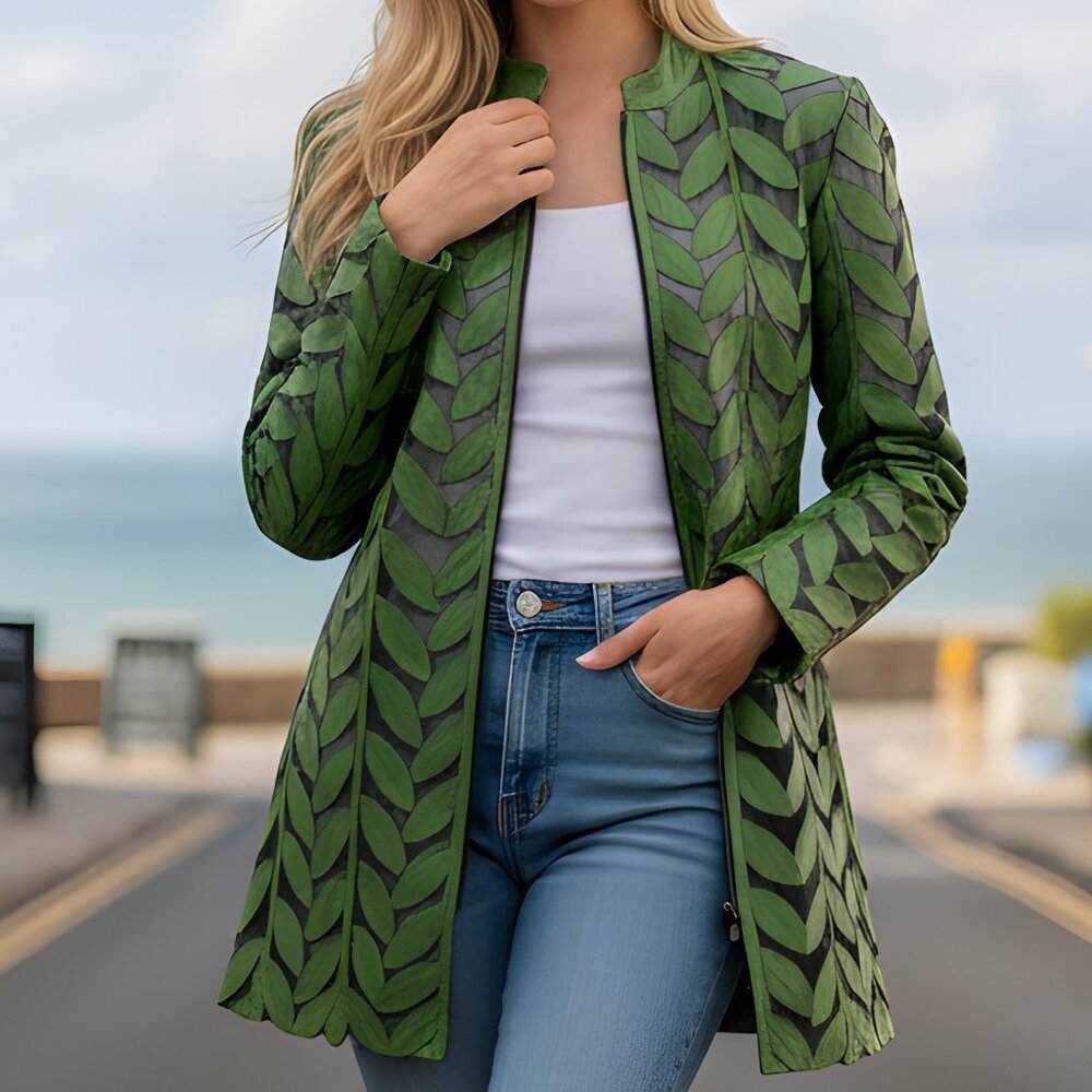 Leather Jacket Women Leather Jacket Leather Women Jacket Leather Leaf Jacket